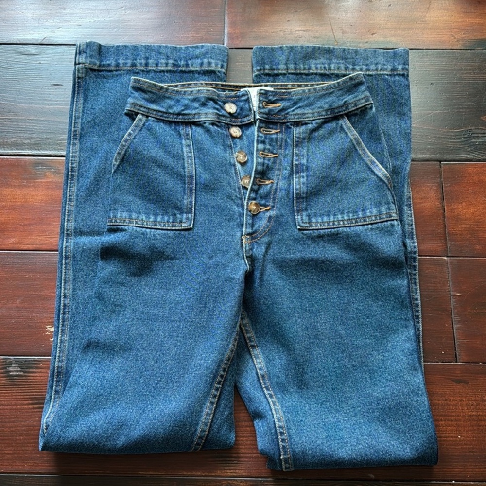 NWOT Sézane Tommy High-Waisted Button-
Fly Trousers - Picture 3 of 7